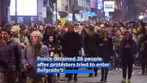 Serbian police detain at least 38, opposition continue protests against election results