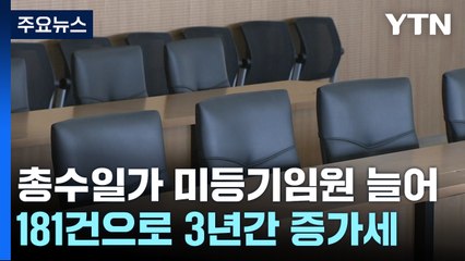 '책임 안 지고 권한만' 총수일가 미등기임원 점점 늘어 181건 / YTN