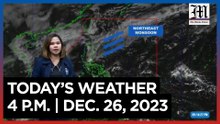 Today's Weather, 4 P.M. | Dec. 26, 2023