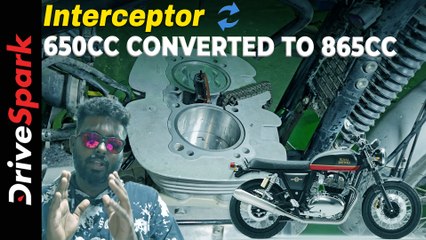 ராயல் என்பீல்டு இன்டர்செப்டார் 650 சிசி இன்ஜின் 865 சிசி திறன் கொண்டதாக மாற்றம்! எப்படினு தெரியுமா?