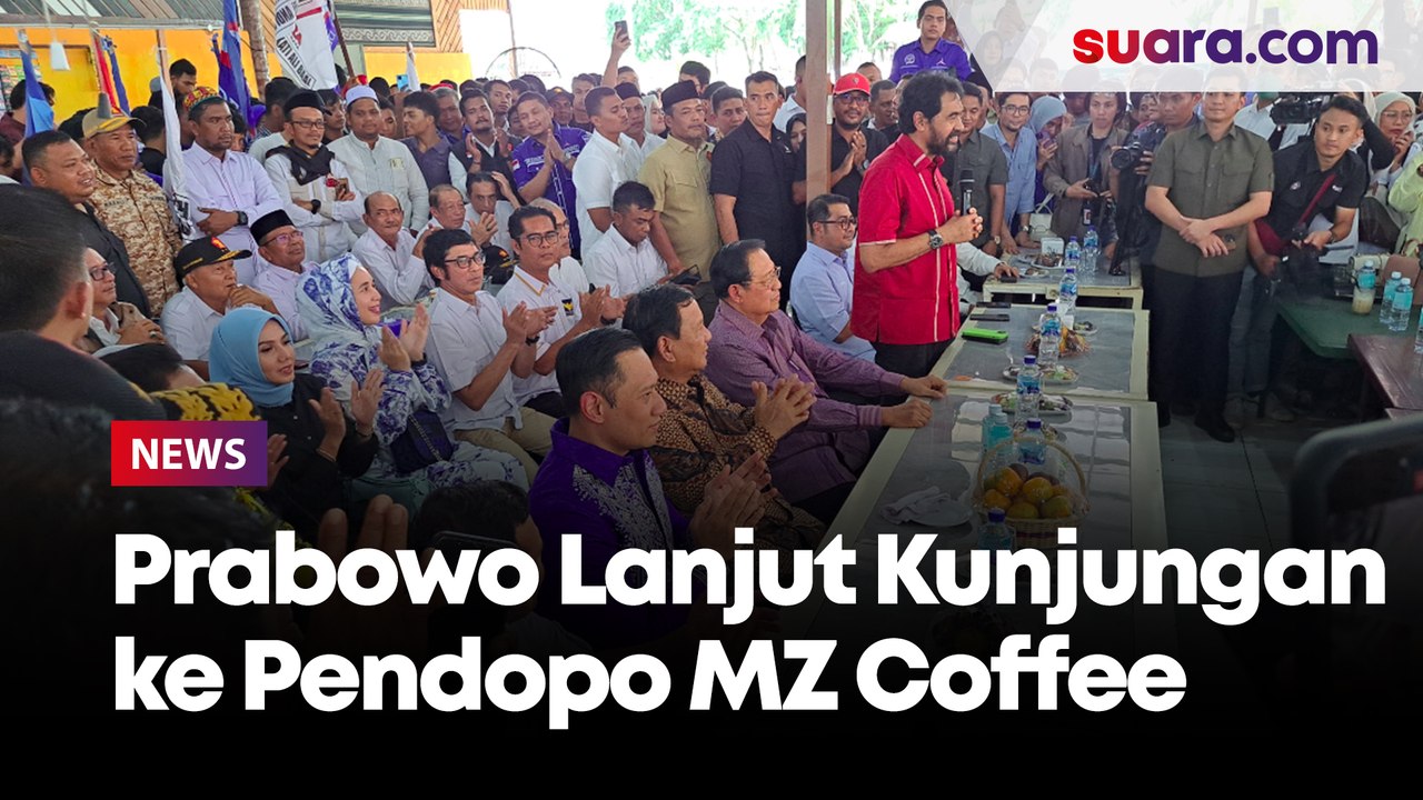 Prabowo Lanjut Kunjungan ke Pendopo MZ Coffee Usai dari Masjid Raya Baiturrahman
