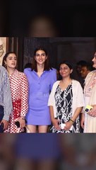 Kriti Pretty Purple Sanon With Family At Bandra