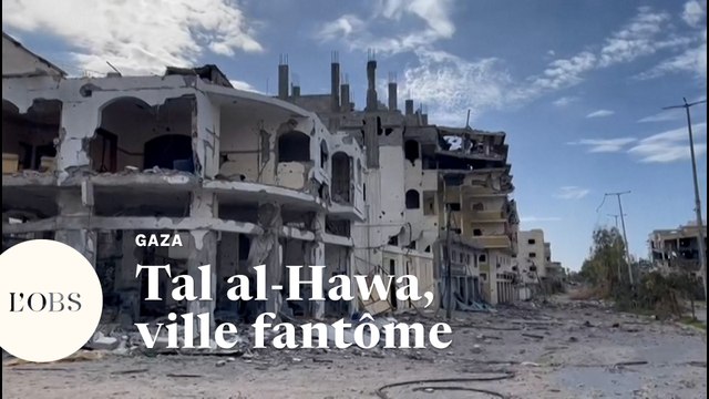 Gaza : dans les rues de Tal al-Hawa, quartier totalement dévasté