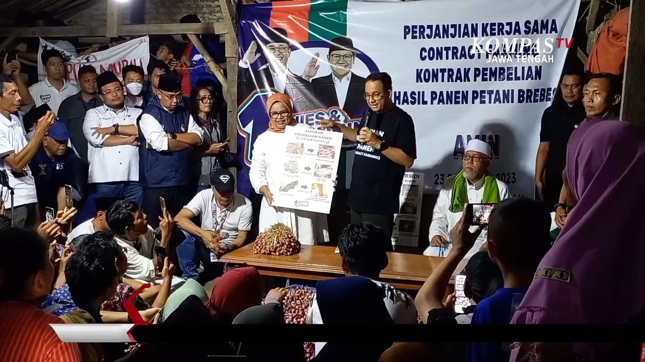 Anies Tanda Tangan Kontrak Dengan Petani Bawang di Brebes