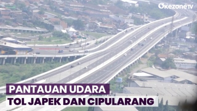 Pantauan Udara Tol Japek dan Cipularang, Arus Balik Kendaraan Ramai Lancar