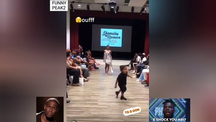 Baby Girls Runs Into Fashion Show Way