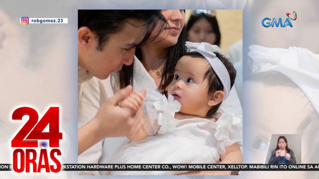 Rob Gomez, ibinahagi ang ilang larawan sa binyag ng anak noong December 17 | 24 Oras
