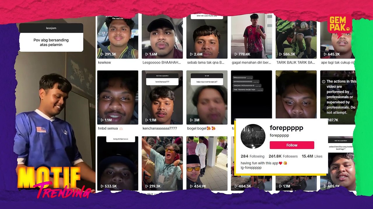 First Viral Video Raya Bogel, Forepppp Tak Sangka Ramai Suka? | Motif Trending