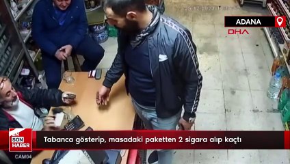 Adana'da borç sigara almak istedi: Verilmeyince silah çekti