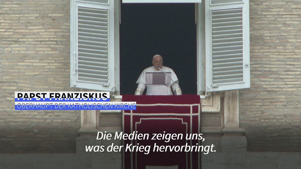 Papst Franziskus: 'Lasst uns für den Frieden beten'