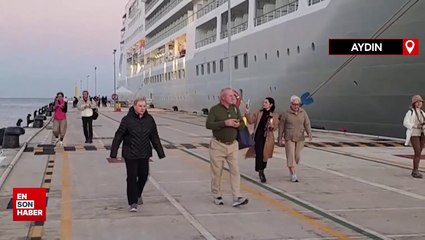 Aydın, Kuşadası’na yılın son kruvaziyeri geldi