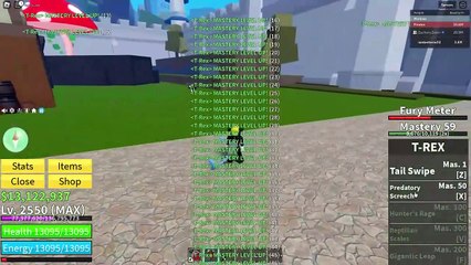 I MAXED out T-REX Fruit (Blox Fruits)
