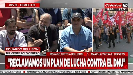 Eduardo Belliboni: "Tenemos que derrotar al DNU que es un ataque al conjunto de los trabajadores"