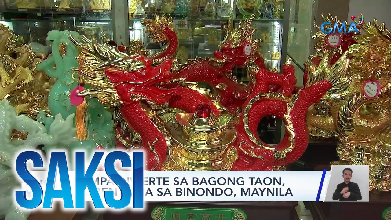 Pampasuwerte sa bagong taon, mabenta na sa Binondo, Maynila | Saksi