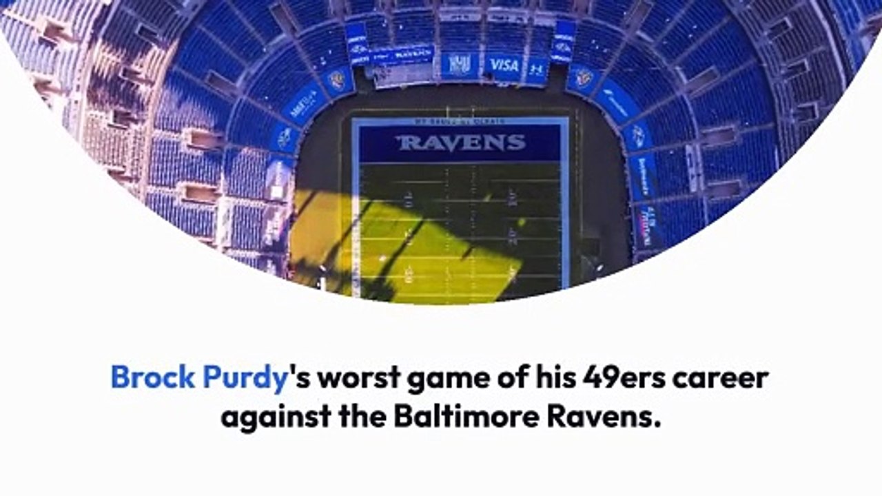 Brock Purdy's Tough Night 49ers vs Ravens