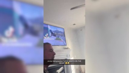 Le ponen a su abuela el GTA y le dicen que son las noticias de verdad