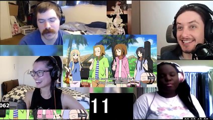 K-On S1 Ep3 Reaction Mashup
