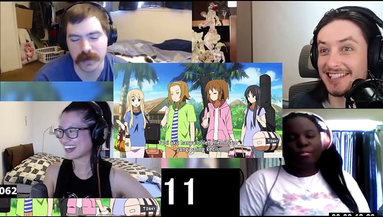 K-On S1 Ep3 Reaction Mashup