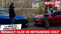 RENAULT CLIO VS MITSUBISHI COLT : la MÊME en moins chère ? - Match