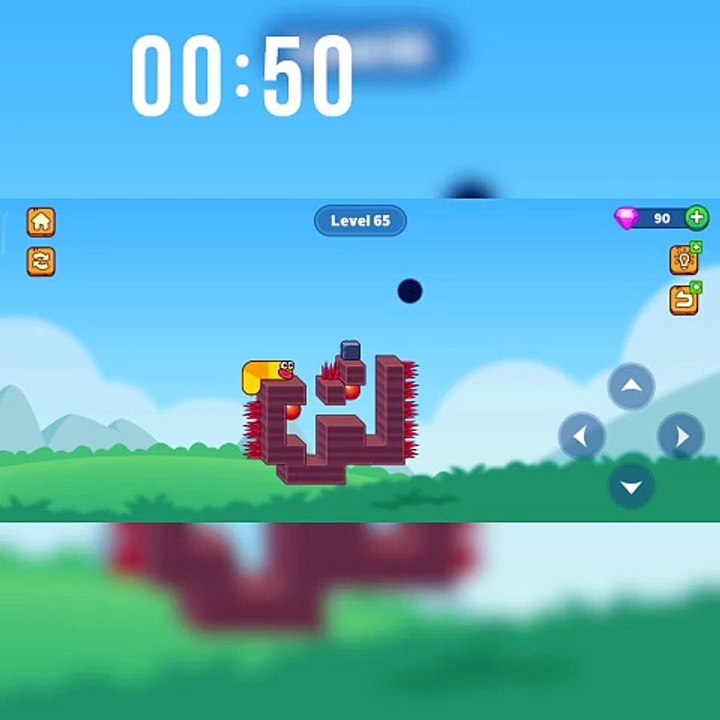 Hungry Worm Game Play! VIP Gamer ! Best game Play! Short video! Level 65