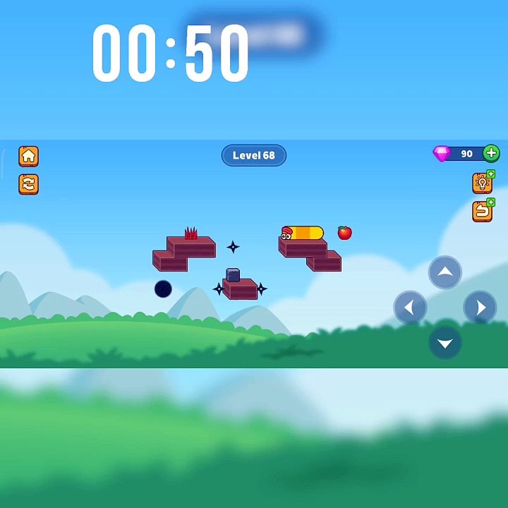 Hungry Worm Game Play! VIP Gamer ! Best game Play! Short video! Level 68