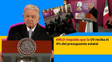 AMLO respalda que la UV reciba el 4% del presupuesto estatal