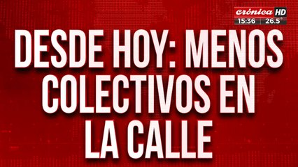 Menos colectivos en la calle: ¿Cómo lo sufre la gente?
