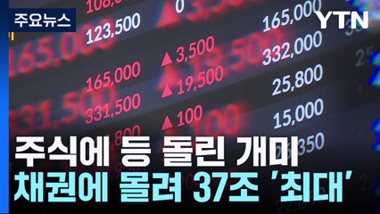 올해 주식에 등 돌린 개미, 채권에 몰렸다...37조 '최대' / YTN