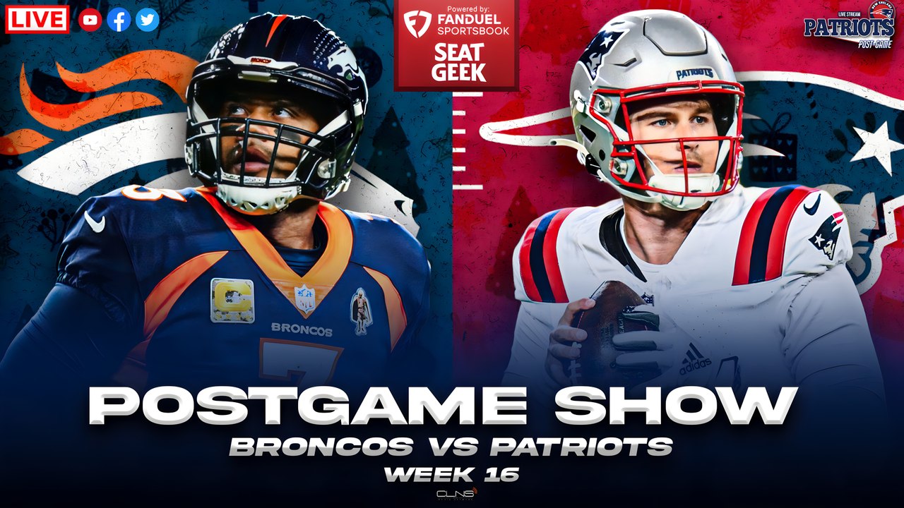 LIVE Patriots vs Broncos Week 16 Postgame Show video Dailymotion