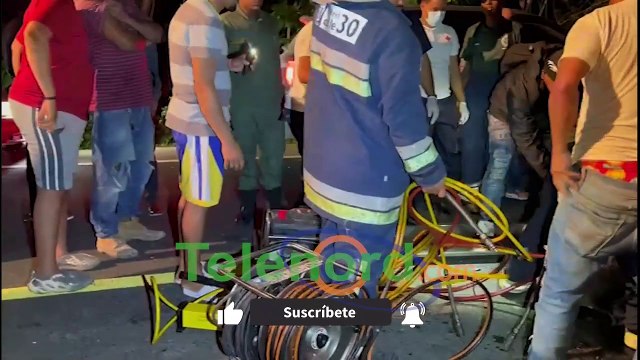 Aparatoso accidente deja un muerto y varios heridos en carretera SFM-Nagua