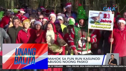 Halos 200, lumahok sa fun run kasunod ng pagpapakabusog noong Pasko | UB