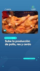 Sube la producción de pollo, res y cerdo