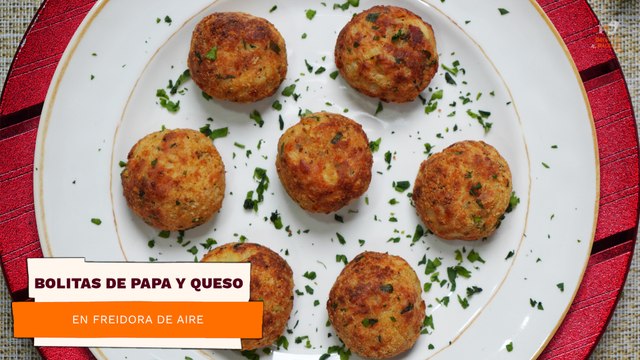 'Kyiv' o 'Bolitas de papa con queso empanizadas | Receta fácil en Freidora de aire | Directo al Paladar México