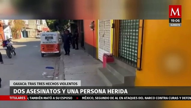 Reportan dos asesinatos y un herido tras ataques de grupos delictivos en Oaxaca