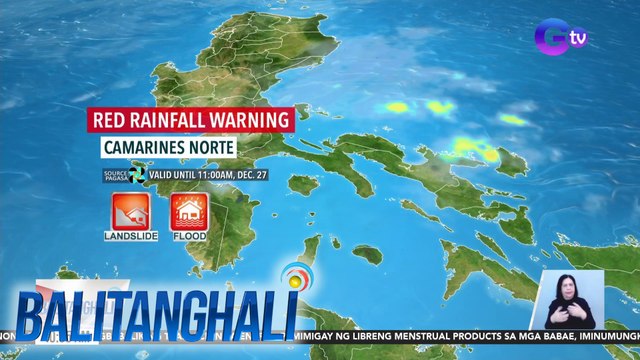 Masamang panahon, nararanasan ngayon sa ilang bahagi ng Bicol Region at Visayas | BT