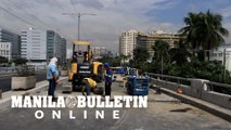 DPWH conducts road repair on EDSA-Roxas Boulevard flyover