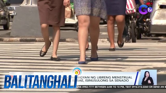 Panukalang batas na bigyan ng libreng menstrual products ang mga babae, isinusulong sa Senado | BT