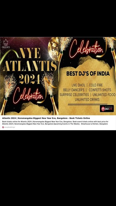 New Year parties in Bangalore are always a highlight of the city's nightlife. There are many options available, from rooftop parties to club events. Some popular venues include The Lalit Ashok, Hi (4)
