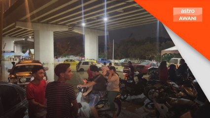 Belum reda banjir, penduduk diuji dengan fenomena air pasang besar