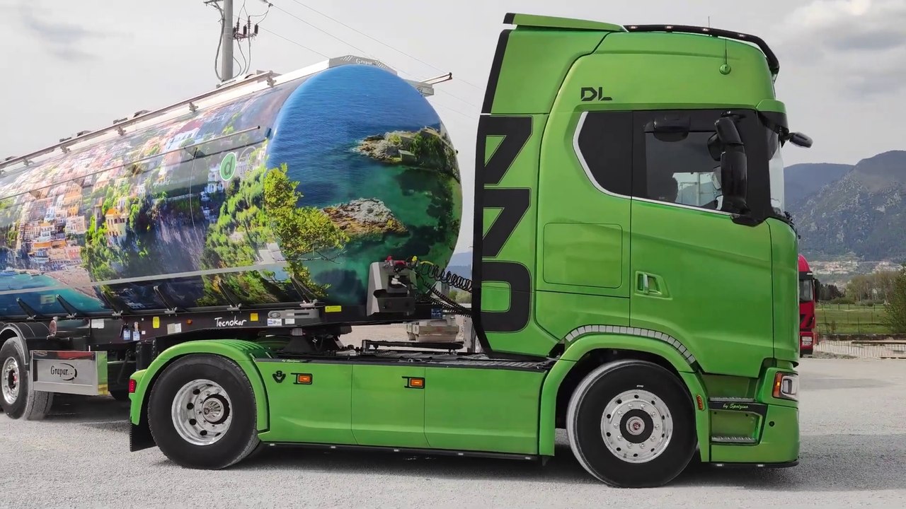 4k - Scania S770 HP _Green Line_ Retromarcia + Sound Motore V8