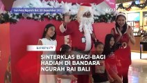 Sinterklas Muncul Berbagi Hadiah di Bandara Ngurah Rai Bali