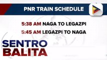 Biyahe ng PNR na Naga-Legazpi-Naga, balik na simula ngayong araw