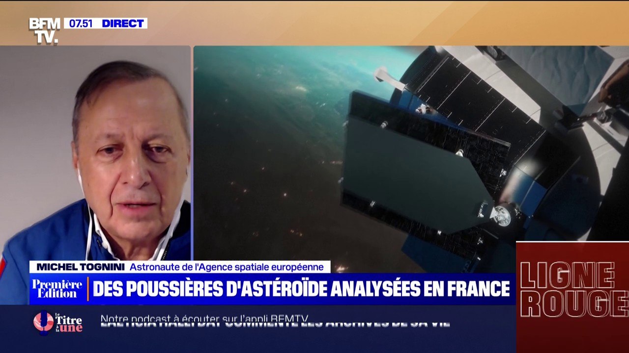Poussières d'astéroïde analysées: "Notre devoir à nous terriens, c'est de faire en sorte de se protéger de ces impacts" affirme Michel Tognini (astronaute)