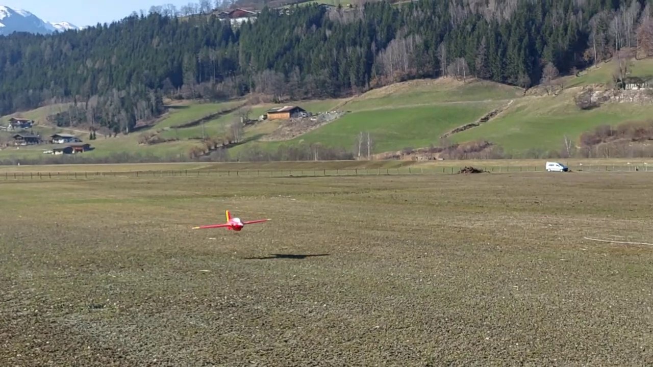 Me163 bei der Landung