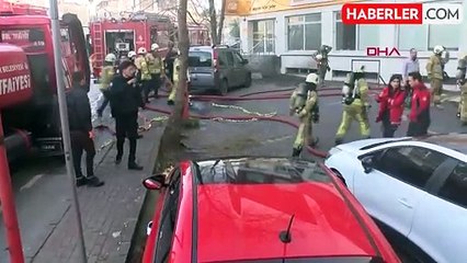 GÜNGÖREN'de Tekstil Atölyesinde Çıkan Yangında Mahsur Kalan Kişi Kurtarıldı