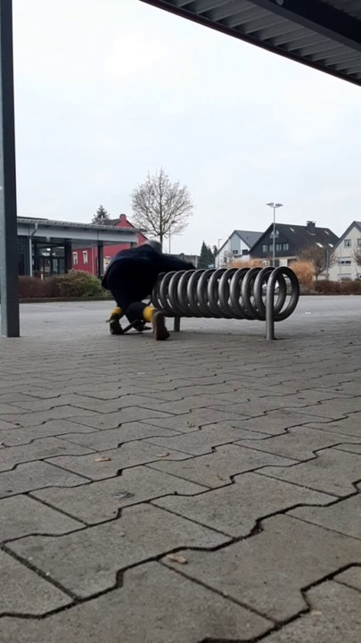 Missgeschick am Fahrradständer
