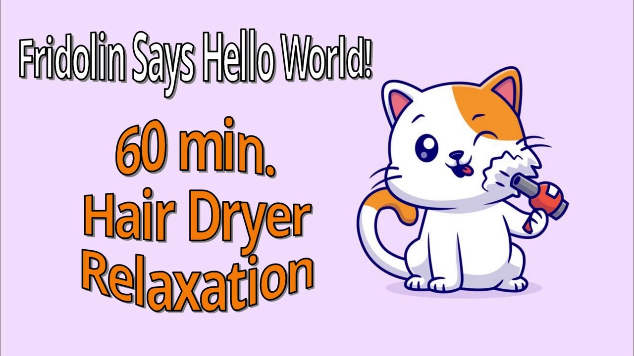 60 min. Hair Dryer Relaxation Baby Sleeping