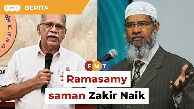 Kenyataan ‘musuh terbesar Islam’, Ramasamy saman Zakir Naik