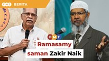 Kenyataan ‘musuh terbesar Islam’, Ramasamy saman Zakir Naik