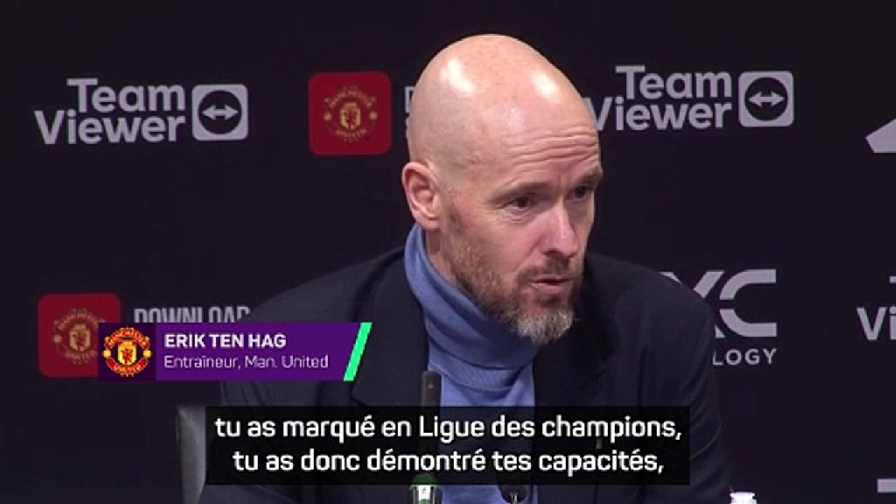 Ten Hag sur Højlund : “Maintenant qu'il a marqué son premier but, il en marquera d'autres”
